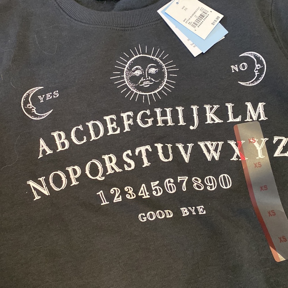 NWT OUIJA sweatshirt - Picture 2 of 3